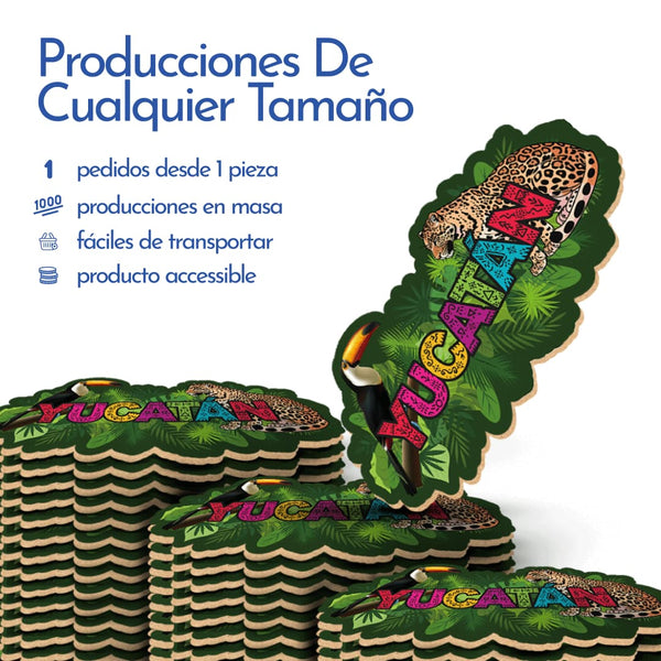 Imanes de MDF corte laser AXKAN